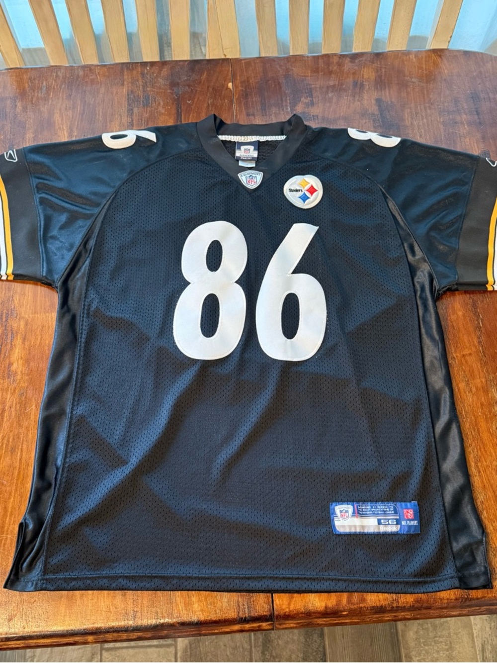 Vintage Reebok Pittsburgh Steelers Hines Ward #86 NFL Jersey Black Size 56 3/4XL